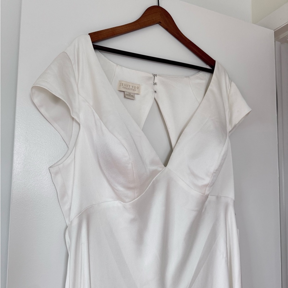 Anthropologie Jenny Yoo Bronwyn Wedding Dress in ivory NWT size 24 | bride - Picture 11 of 13